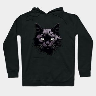 Shadow Cat Face Hoodie